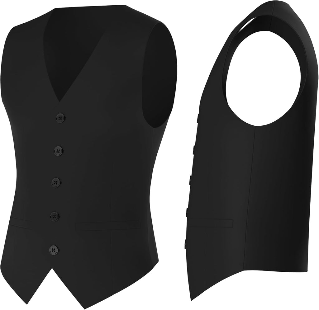 Men Suit Set – Classic Fit 3 Piece Blazer Single Breasted Jacket Vest Pants for Business Wedding Dress Suits