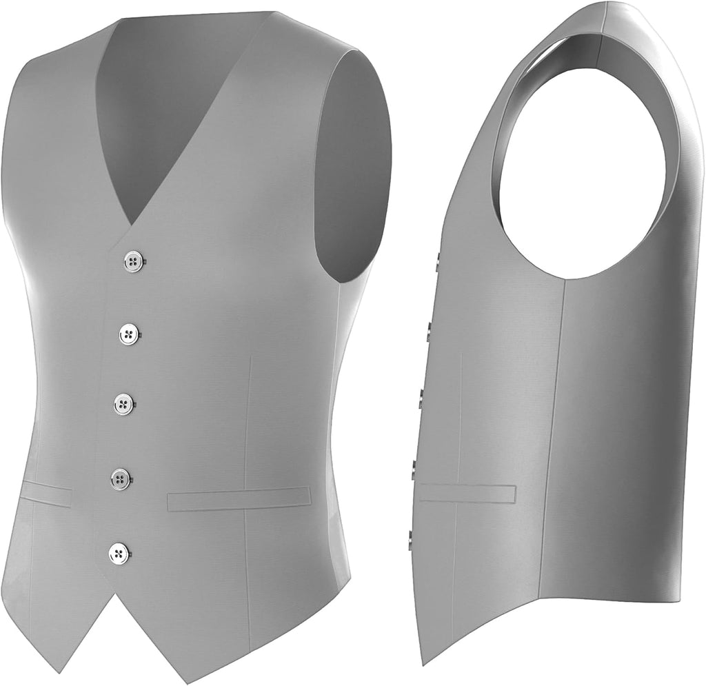 Men Suit Set – Classic Fit 3 Piece Blazer Single Breasted Jacket Vest Pants for Business Wedding Dress Suits