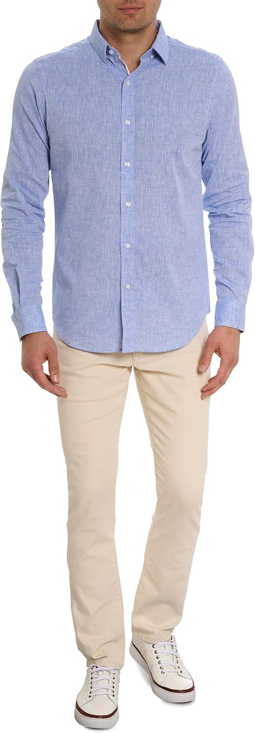 Men  Short-Sleeve Button-Down Shirt